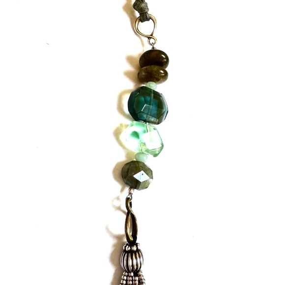 SILPADA Vintage Necklace Sterling Chalcedony Multi Stone Seed Bead Necklace - Picture 11 of 13